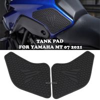 Motorcycle Non-slip Side Fuel Tank Stickers Waterproof Pad Rubber Sticker For YAMAHA MT07 MT 07 MT-07 2021 Protector Stickers