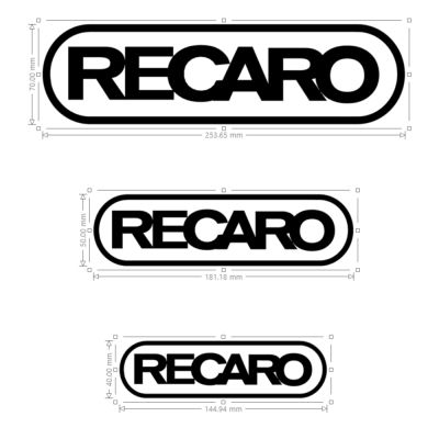 สติ๊กเกอร์ไดคัทติดรถยนต์ sticker กันน้ำ recaro