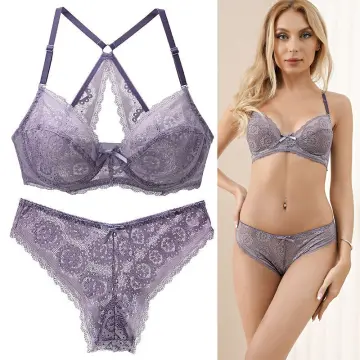Plusgalpret Push Up Padded Bras for Women Lace Emboridery Plus Size Bra Add Two  Cup Underwire Brassiere 38 40 42 44 B C cup