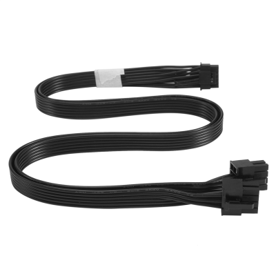 16Pin(12+4) PCIe 5.0 GPU Cable Dual 8Pin Male To ATX 3.0 16Pin 12VHPWR Graphics Card Cable for Cooler Master PSU 60Cm