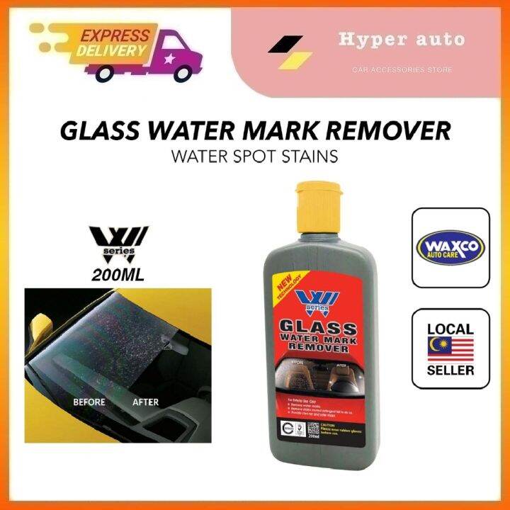 Waxco W SERIES glass water mark remover car windshield 200ml water spot