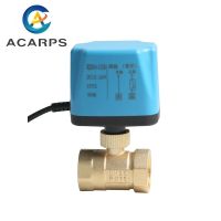 1/2 3/4 1 2 Electric Ball Valve AC220V DC12V DC24V 2-wire Brass Electric Ball Valve Normally Closed Motorized Ball Valve