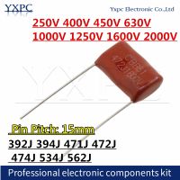 10pcs 250V 400V 450V 630V 1000V 1250V 1600V 2000V CBB Polypropylene film capacitor  392J 394J 471J 472J 474J 534J 562J