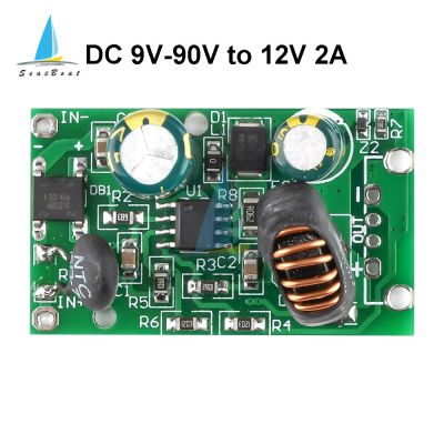 DC 9V 12V 24V 36V 48V 72V 84V 90V ถึง5V 2A 12V 2A Step Down โมดูลแหล่งจ่ายไฟ Dc Dc Converter Non-Isolated Buck Converter