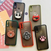 Motorola Moto E7 / E7 Power / E7i Power / Lenovo K13 Case Candy Color Colorful Plain Matte Fresh Simple Cute Soft Silicone TPU With Cartoon Stander