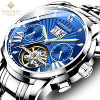 ---Fashion mens watch238814☃✹♚ Watch the Swiss noctilucent waterproof automatic mechanical watch steel band watch men business watch waterproof