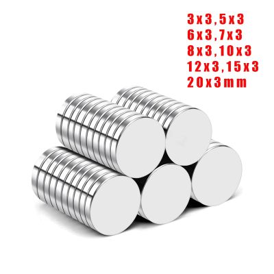 Round Magnet 3x35x36x37x38x310x312x315x320x3mm Neodymium N38 Permanent NdFeB Super Strong Powerful Magnetic imane Disc