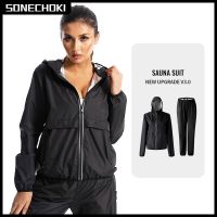 Survêtement complet amincissant pour femme ensembles de vêtements de sport sueur perte de poids sauna imbibé vêtements de sport actifs fitness femme nouveau