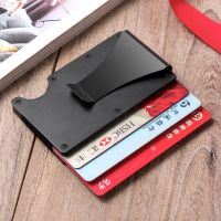 Hot metal card holder card box of stainless steel solid color multi-functional anti-theft brush against the degaussing RFID card box --A0509