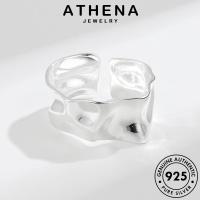 ATHENA JEWELRY เกาหลี แฟชั่น ทอง ต้นฉบับ แหวน เงิน แท้ เครื่องประดับ 925 รูปทรงเรขาคณิตที่ไม่สม่ำเสมอ เครื่องประดับ Silver ผู้หญิง R1014