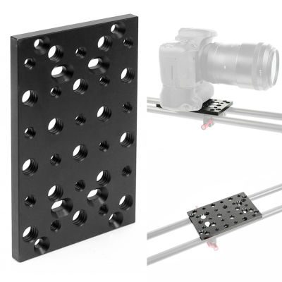 Camera Baseplate Extension Long Cheese Plate With Multiple 14 "-20 38 Thread Holes For DLSR Camera Accessories