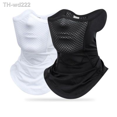 Reflective Ice Silk Mask Summer Breathable Sun UV Protection Headgear Cycling Motorcycle Face Cover Sports Neck Tube Scarf