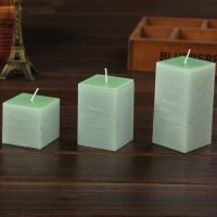 [COD] Classic scented smokeless wedding home hotel square wax