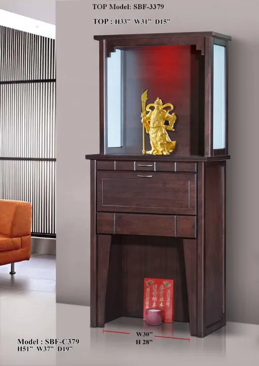 Solid Wood Prayer Table/Buddha With Top