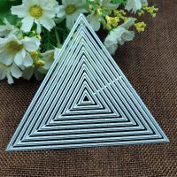 Multi-level triangl shape border metal cutting mould pattern scrapbook die embossing DIY handicraft paper card photo album metal