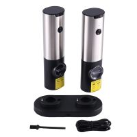 Electric Salt and Pepper Grinder Set with USB Rechargeable, Adjustable Coarseness Electronic Spice Pepper Mill Shakers