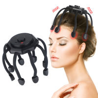 Octopus Head Massager 3โหมดนวดหนังศีรษะบรรเทาความเมื่อยล้าของศีรษะผ่อนคลายการชาร์จ USB ไร้สาย