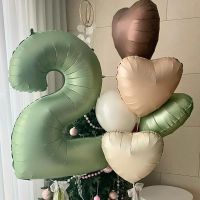 40IN Extra Large Olive Green Aluminum Film Digital Party Decoration Balloon Balloons