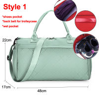 Female Sports Gym Bags Ladys Fitness Yoga Large Capacity Handbags for Women Over the Shoulder Men Travel Bag Luggage XA957WD