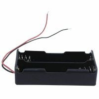 200pcs/lot wholesale 18650 Battery Case storage Box Holder 2 x 3.7V 18650 Batteries Plastic Container Case With Wire Leads
