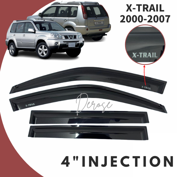 NISSAN XTRAIL Xtrail 2000 2007 Door Visor With Logo Air Press Car
