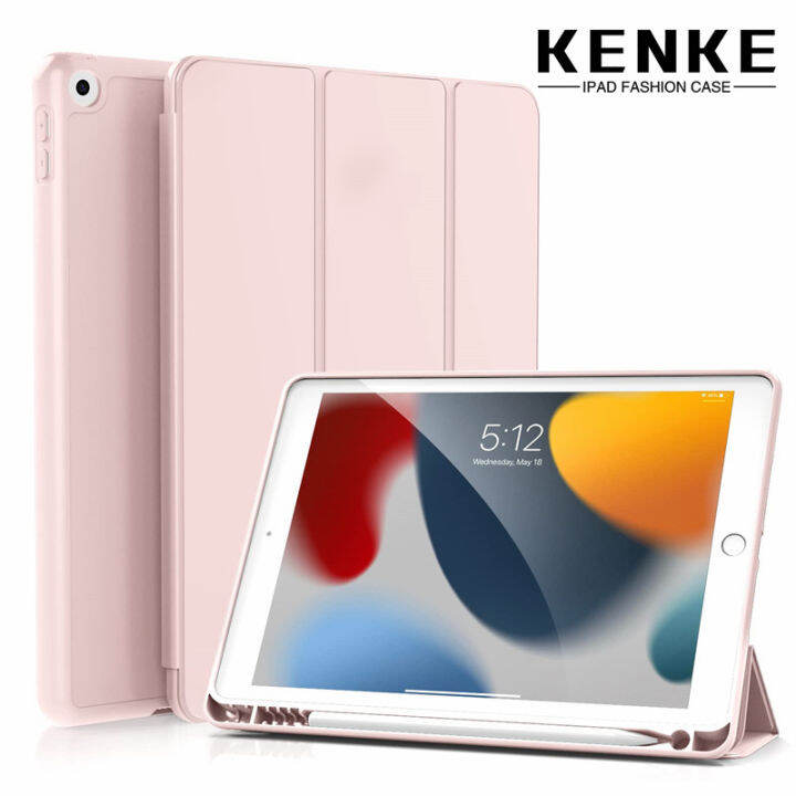 เคส-ipad-kenke-เคสซิลิโคนนิ่ม-tpu-สำหรับ-ipad-10-2-เคสพร้อมช่องใส่ดินสอสำหรับ-ipad-9th-generation-2021-ipad-8th-generation-2020-ipad-7th-gen-2019-พร้อมที่ใส่ดินสอ-auto-sleep-wake-สำหรับ-smart-cover-แบ