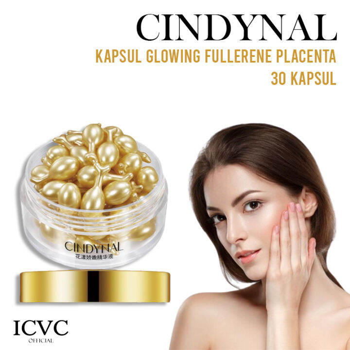 ICVC - CINDYNAL Kapsul Skincare Glowing Fullerene Placenta Essense 30 ...