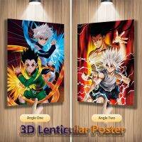 โปสเตอร์ติดผนังลายการ์ตูน Killua Gon X Hunter 3D แบบเลนส์พลิกได้ตกแต่งรูปภาพสำหรับห้อง (ไม่มีกรอบ) Heyyuan ในอนาคต