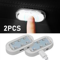 ☃♟ 2PCS Magnet Light Rechargeable LED Lighting USB Charging LED Ceiling Light Interior Reading Lamps Car Roof Indoor Car Lighting