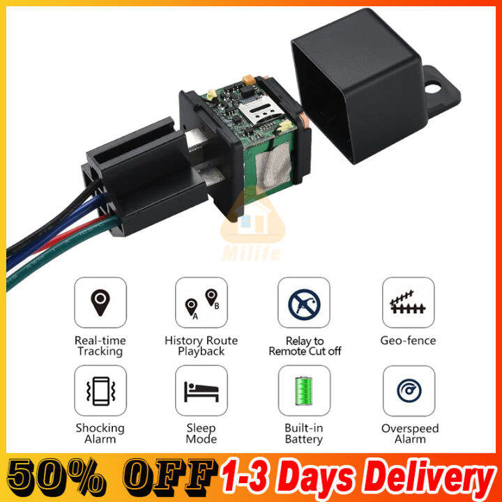 Original fast delivery Car GPS Tracker C13 Tracking Relay Device GSM Locator Remote Control Anti