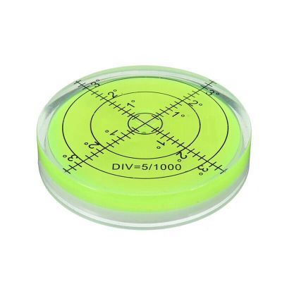 【cw】 60x12mm Rotatable Precision Round Dragonfly Circular Level Spirit Measuring Tool Green