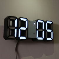 Wall Clock Watch Clock 3D Led Digital Modern Design Living Room Decor Table Alarm Nightlight Luminous Desktop