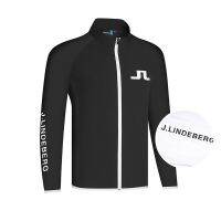 J.LINDEBERG Gold Lindberg Golf Jacket ผู้ชายกีฬา Windbreaker ผู้ชาย Windproof Golf Ball เสื้อผ้าฤดูใบไม้ผลิและฤดูใบไม้ร่วง Jersey