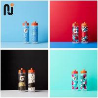 Gatorade/gatorade โมเดลความร่วมมือรูปดาว GX แบบบีบอัดพกพาลูกตุ้มออกกำลังกายกีฬาถ้วยน้ำการเดินทางจุด