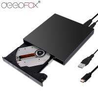 Deepfox USB 3.1ประเภท C เครื่องเขียน DVD RW เครื่องเขียนซีดีแบบบางพกพาได้ไดรฟ์ออปติคัลสำหรับ Asus เอเซอร์เดลล์ Samsung อเนกประสงค์ SONY HP