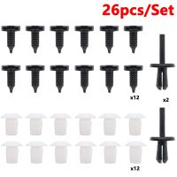 ][= 26Pcs Door Trim Panel Clips Interior Fasteners Grommets Retainer Screw Fender Bottom Splashguard Shield For Land Rover Defender