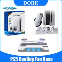 2022 For PS5 Console Horizontal Cooling Stand PS5 Base Holder PS5 Controller Charger For Playstation 5 Three High-speed Fan Cool