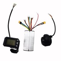 36V Folding Scooter Controller Spare Parts Carbon Fiber Scooter Controller LCD Display Brake Accelerator Throttle Set