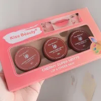 ? NO.89949 เซต 3 สี Set i am little (lips) Kiss Beauty creamy super matte สวยติดทนนานมากๆปาดทีเดียวเอาอยู่แพคแก็ตเกาหลีสุด [ สั่งก่อน ค่อยจ่าย ]