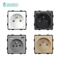 BSEED French Standard Socket DIY Parts Plastic Materials For USB Charge Wall Socket Insert Function Key Type-C Charge Port Part