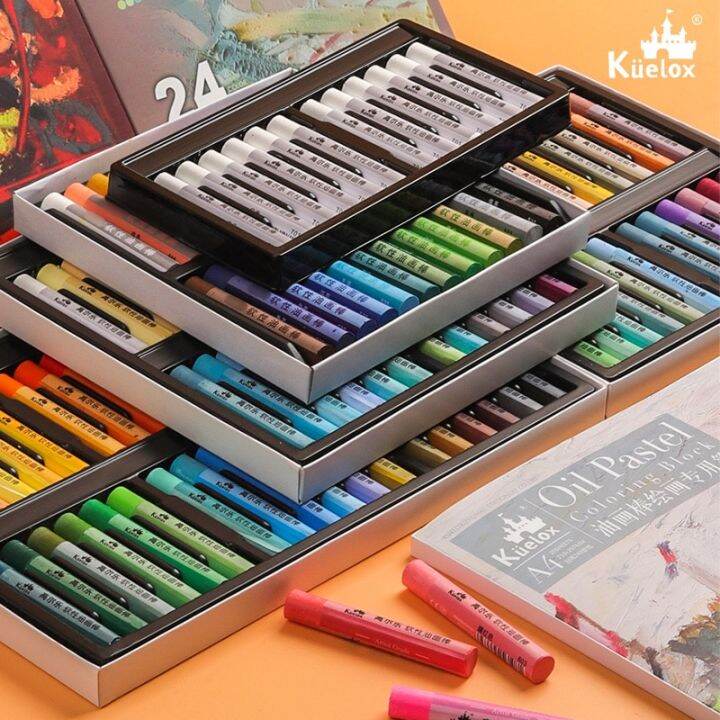 Kuelox Soft Oil Pastel Set Artist Crayon Macaron Morandi 24/36/48