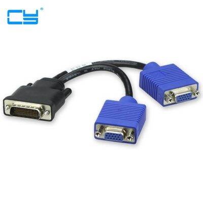 DMS 59 To VAG Cable DMS-59 To Dual VGA Video Cable 59pin DVI TO 2 VGA Port Cable 20Cm