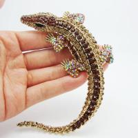 【CW】 New Fashion Rhinestone Huge Metal  Pendant Brooch Pin