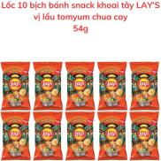 Bánh snack khoai tây LAY S vị lẩu tomyum chua cay 54g