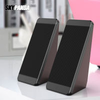 USB Wired Computer Speakers 2 Pieces PC Elevation Angle Horns for Laptop Desktop Bookshelf Speakers Powerful Audio Amplifier