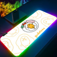 Hello Gudetama RGB Pc Gamer Keyboard Mouse Pad Mousepad LED Glowing Mouse Mats Rubber Gaming Computer Mausepad