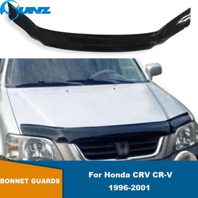 ☞☊❆ Car Bonnet Hood Scoop Protector For Honda CRV CR-V 1996 1997 1998 1999 2000 2001 Bonnet Guard Tinted Guard BugShield Accessories