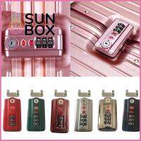 SUN BOX ทนทานต่อการใช้งาน ล็อคจับ การเดินทางการเดินทาง ตู้ล็อกเกอร์ ล็อครหัสผ่านศุลกากร เครื่องมือรักษาความปลอดภัย รหัสล็อค3หลัก ล็อครหัสกระเป๋าเดินทาง