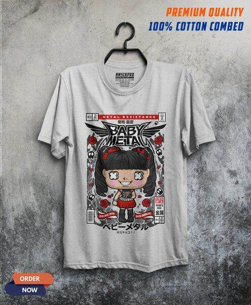 เสื้อยืดผู้ชาย-kaos-baby-metal-t-shirt-distr-rock-band-musik-baju-atasan-pria-t-shirt-distro