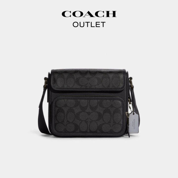 COACH men's bag SULLIVAN flip messenger bag shoulder bag Lazada PH